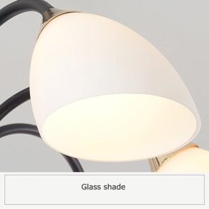 Alternative view of Đèn chùm hình cổ Thiên Nga, khung đèn màu đen - RC233-15